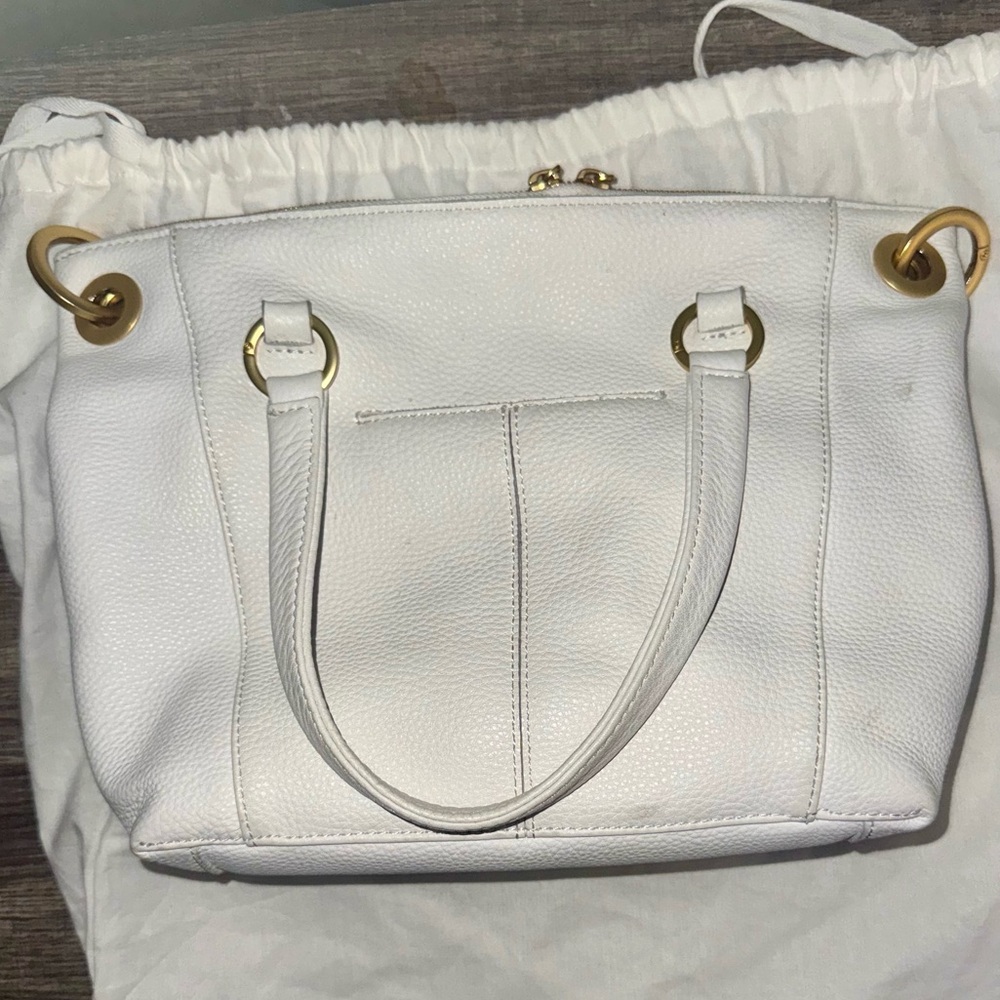 Hammitt Daniel Medium Bag in Calla Lilly White w/Snake & Gold Details - Picture 4 of 7